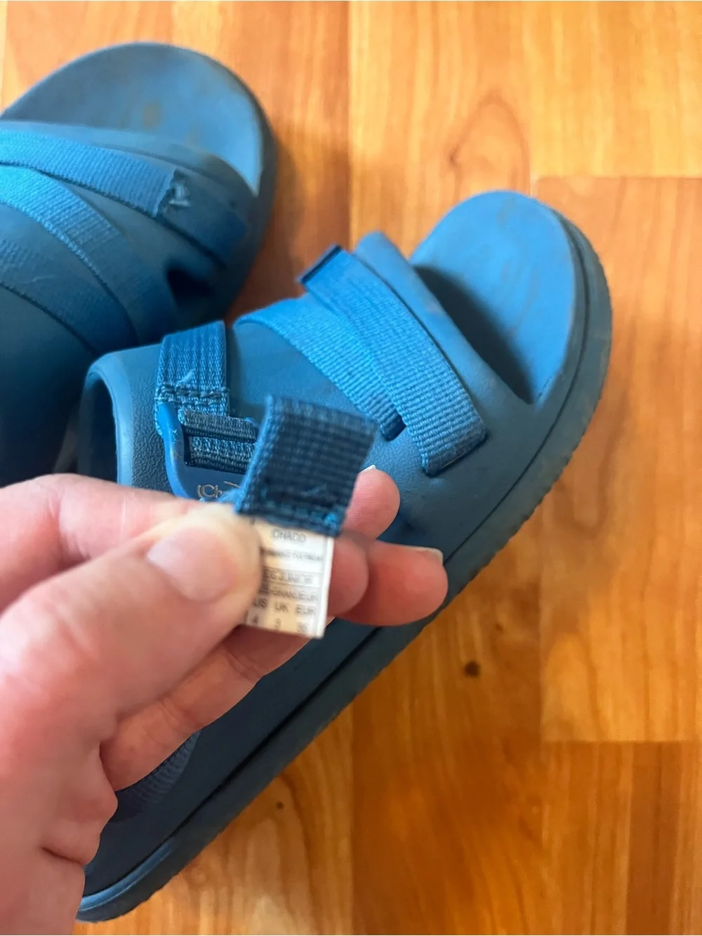 Chaco Kids Chillos Blue Sport Sandals with Adjustable Straps